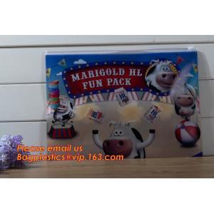 Buy cheap back to school stationery New Cheap top zip lock plastic PVC pencil case bag with customized printing from wholesalers