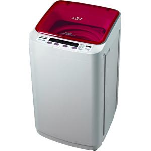 Mini Top Load Washing Machine With Stainless Tub Glass Cover Pink And White