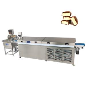 Buy cheap Mini Biscuit Cookies Wafer Chocolate Enrober Coating Machine from wholesalers