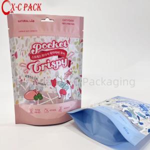 Buy cheap Custom Printed Plastic Bag 100g 150g 250g Stand up Pouch Mylar Reusable Zipper Dog Pet Food Packaging Bag from wholesalers