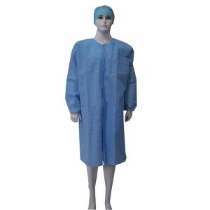 Buy cheap Protective Polyester Long Sleeve Disposable Non Woven Isolation Gown Ppe from wholesalers