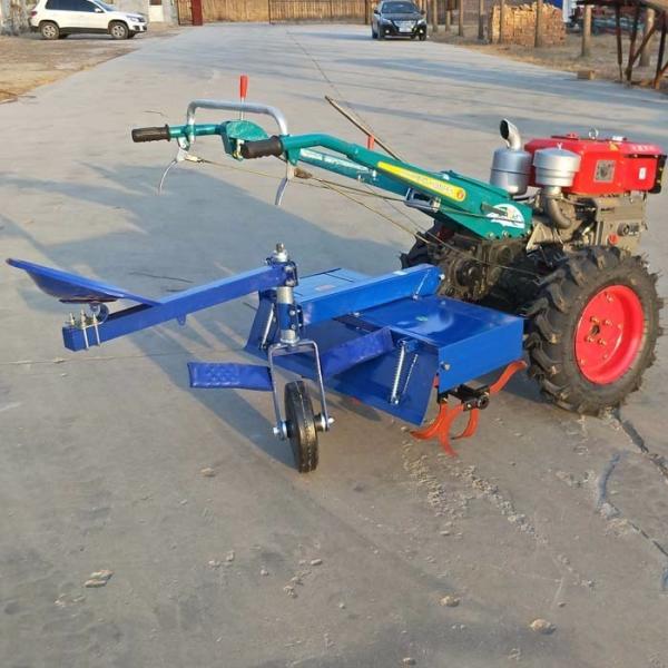 Quality 18HP Hand Walking Agricultural Tractor with Rotavator for sale