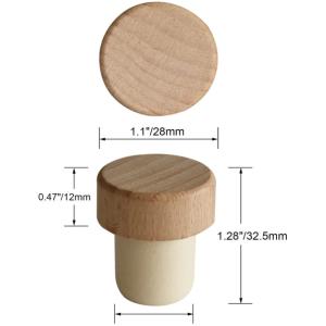 Buy cheap Glass Liquor Bottle High Polymer Cork Custom For T Cork Top Whisky And Brandy from wholesalers