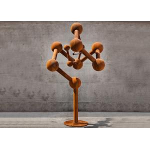 Buy cheap Beautiful Public Corten Steel Sculpture , Geometric Rusted Steel Garden Art from wholesalers