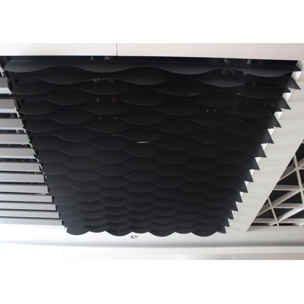 Architectural Decorating Curling Aluminium Baffle Ceiling False Suspended Strip
