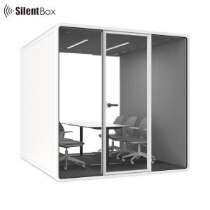 Buy cheap 6 Person Capacity Silent Booth with Aluminum+Steel Frame and Modern Design for Office and Studio from wholesalers