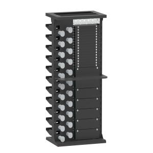 Buy cheap Durable Silver Finish 47U ODF Rack Cabinet for Indoor Network FTTH FTTX Tray Loaded from wholesalers