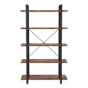 Bookshelf with 5 Layers, Industrial Style Bookshelf, Home Office Bookshelf,