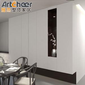 Durable Prefabricated Solid Wood Shaker Style Kitchen Cabinets With Radius