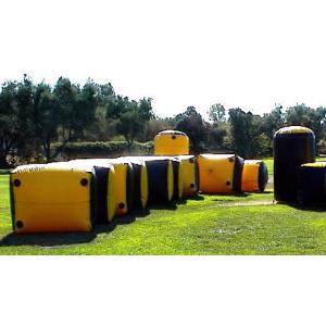 Buy cheap Weave String Structure Inflatable Paint Bunker Trampoline Combo from wholesalers