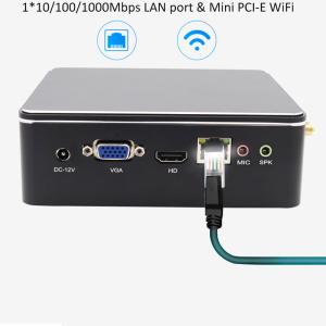 Buy cheap Mini Computer Industrial Intel I3 4005U 5005U I5 4200U 5200U HD Graphics 500 Portable Fanless Industrial Win10 Mini PC from wholesalers