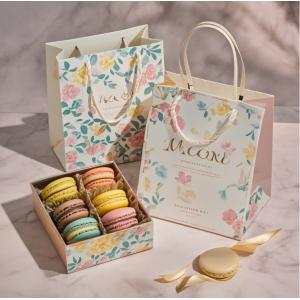 Buy cheap Free Design Custom Logo of high-end food grade macaron chocolate  paper packaging box macaron cake gift box from wholesalers