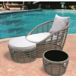 Buy cheap rattan sun lounger with coffee table RMS-0054 from wholesalers