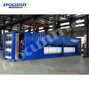 Buy cheap 10 tons per day Containerized direct cooling Block ice makers with Bitzer compressor from wholesalers
