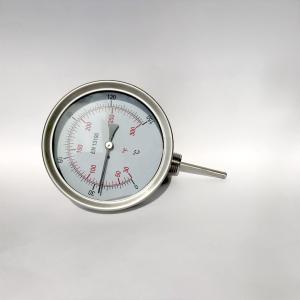 Buy cheap Adjustable Stem Dial Bimetal Thermometer 100mm  All Stainless Steel from wholesalers