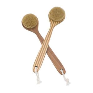 Buy cheap Bristle Wooden Body Brush Massager Bath Shower Back Spa Scrubber from wholesalers
