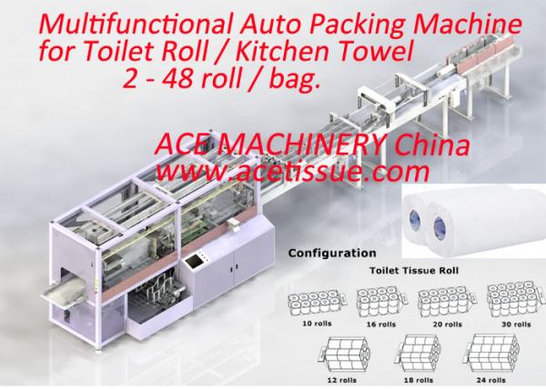 Buy cheap multifunctional Advanced Kitchen Paper Towel Packing Machine High Speed 0-25 Bundle/min from wholesalers