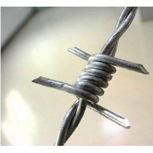 Anti - Climb 14×14 Guage Security Barbed Wire Hot Dipped Galvanized On Fence Top