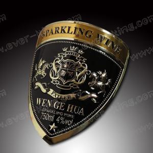 ODM Aluminium Custom Liquor Bottle Labels For Luxury Wine