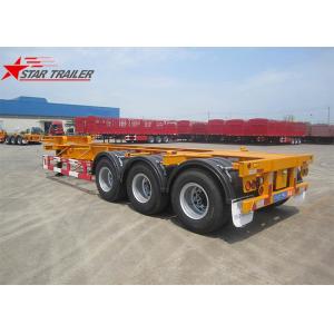 40 Feet Gooseneck Extendable Chassis With Three Axles For Semi Trailer