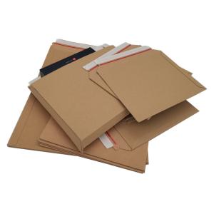 Buy cheap Kraft brown 24pt Corrugated Cardboard Envelopes With Hot Melt glue from wholesalers
