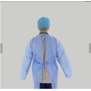 Buy cheap Non Woven Fabric Breathable 120cm Disposable Medical Isolation Gown product