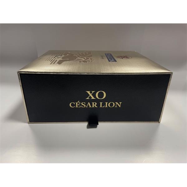 Buy cheap Embossed Logo Red Wine Box Satin Lining Cardboard Boxes For Wine Bottles from wholesalers