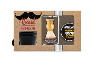 Buy cheap 4pcs Mens Grooming Gift Sets Includes Shave Soap, Beard Brush, Shaving Foam Bowl, Shaving Brush Storage Rack product