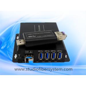 4Port compact USB3.0 over dual or single fiber extender to 250M for USB printer