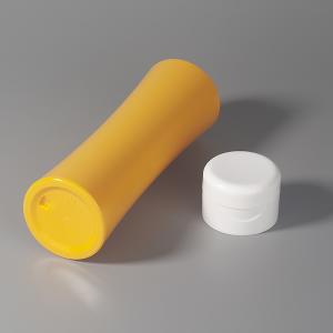 Buy cheap 500ml Plastic Screw Top Bottles Airless Refillable Reusable Yellow from wholesalers