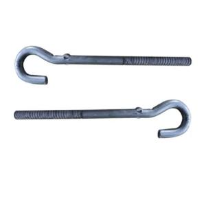 Buy cheap M4 M16 Carbon steel  L & J Hook Bolt with nut washer Class4.8 grade 8.8 Zinc plating from wholesalers