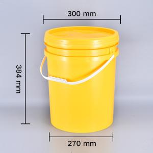 20L Large Wide Neck PP Material Car Wash Water Bucket with Pull-Ring Tight