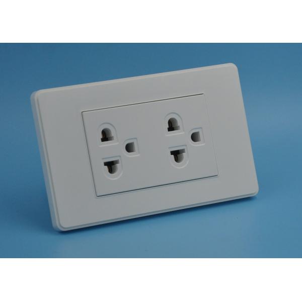 Quality White Standard Two Gang Outlet , American Standard Electric Wall Sockets for sale