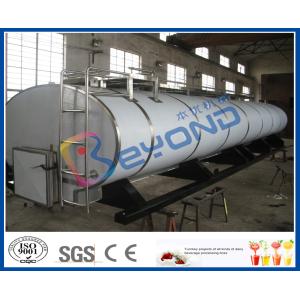 SUS316L Horizontal Milk Transport Tank With Insulation Layer 1000L-8000L