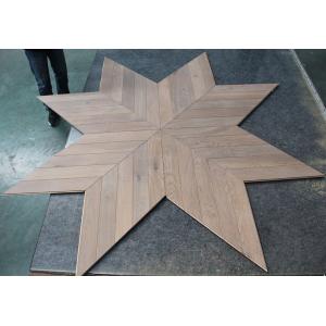 Smoked White Oiled Oak Chevron Engineered Wood Flooring 510 X 90 X 14MM