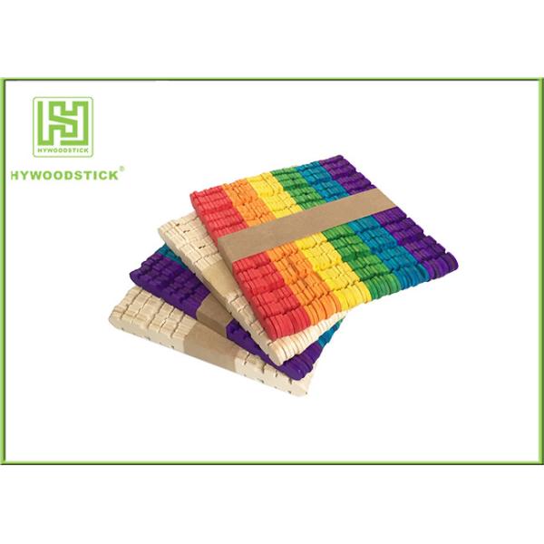 Buy cheap Wooden Stained Colored Flat Craft Sticks With Various Size And Color from wholesalers