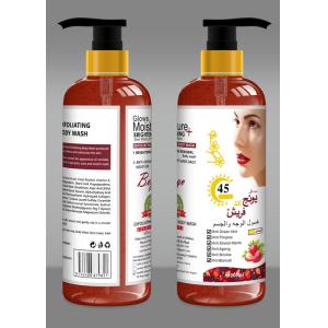 China Strawberry Vitamins Whitening Shower Gel Smoothing Softsoap Body Scrub on sale