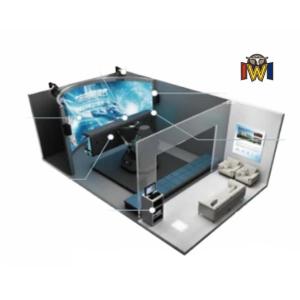 9D Curved Screen Cinema 160 Degree Curved Screen Theater With 8 Seat