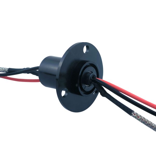Quality 4-Channel 485 Signal 2-Channel 15A Cap-Type Combination Slip Ring with Flange for sale