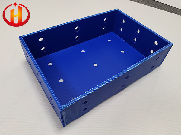 Quality Custom Non Toxic Blue Corrugated Pp Packaging Box For Seafood for sale