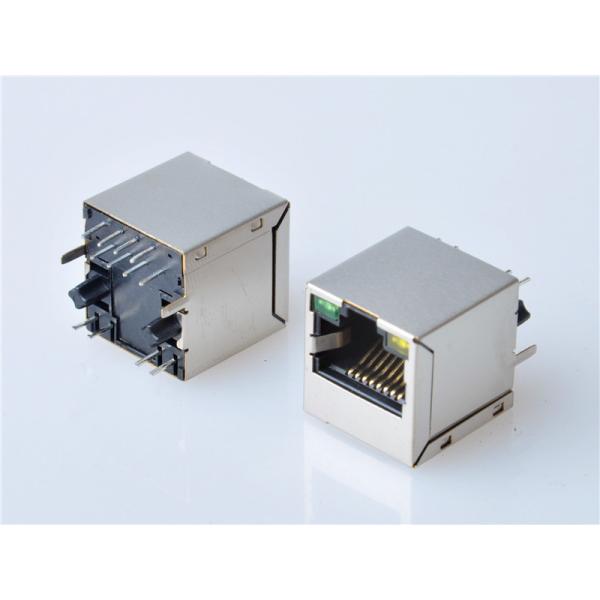 Buy cheap HULYN,Shielded RJ45 Modular Jack Connector, Through Hole Type, 1000 Mbps Transformer, with LED from wholesalers