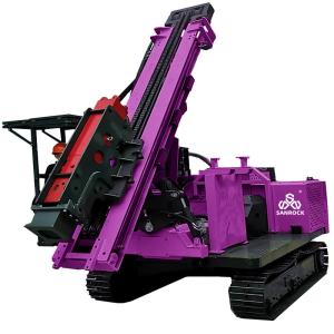 Ground Screw Pile Driver Machine Power 70KW Solar Pile Driving Equipment