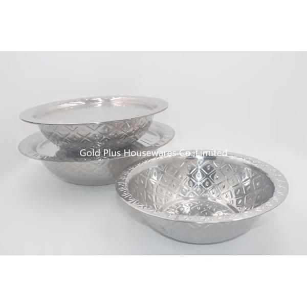Quality 38cm Food Deep Wash Basin Round Mixing Bowls With Cover for sale