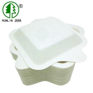 Compostable Disposable 120 Deg Square Sugarcane Sushi Sauce Plates