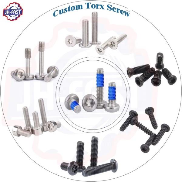 T5 T6 T8 T20 T25 Torx Screws for Custom CNC Stainless Steel Flat Mushroom Pan