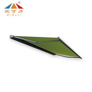 Buy cheap High Quality Custom Retractable Aluminum Electric Awning Waterproof Terrace Garden Full Box with Curved Arm Window Application from wholesalers