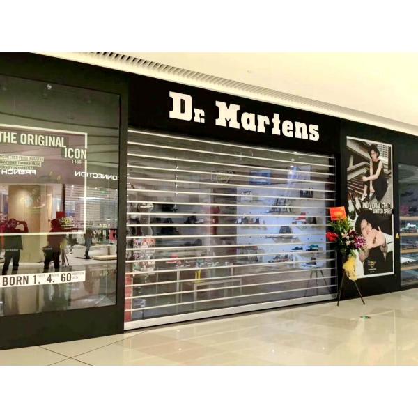 Automatic Remote Control Clear Plastic Roller Shutter Doors 2mm Polycarbonate Roller Door