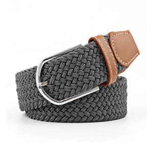 Buy cheap PU Braided Fabric Elastic Belt Adjustable Men 105cm Alloy Buckle from wholesalers
