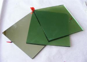 China Tempered Dark Green Reflective Glass 4mm - 10mm Thickness For Apartment Blocks on sale