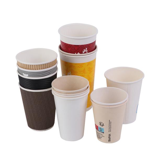 Buy cheap Custom Made Disposable Milk Cups Thickened White Packaged Coffee Cups from wholesalers
